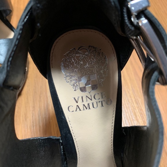 Vince Camuto Matta Studded Platform Wedge BLACK - Picture 4 of 9